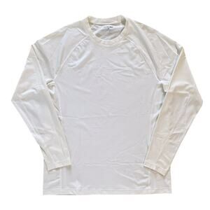 Lands' End Men's Long Sleeve Swim Tee Rash Guard Size L/T L Tall Rashguard UPF